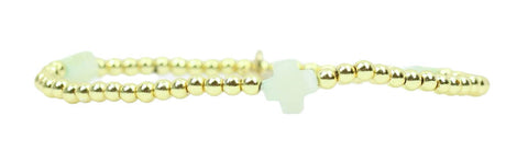 Ella Stacker Stretch Bracelet - Seafoam