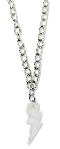 Silver Lightning Bolt Necklace