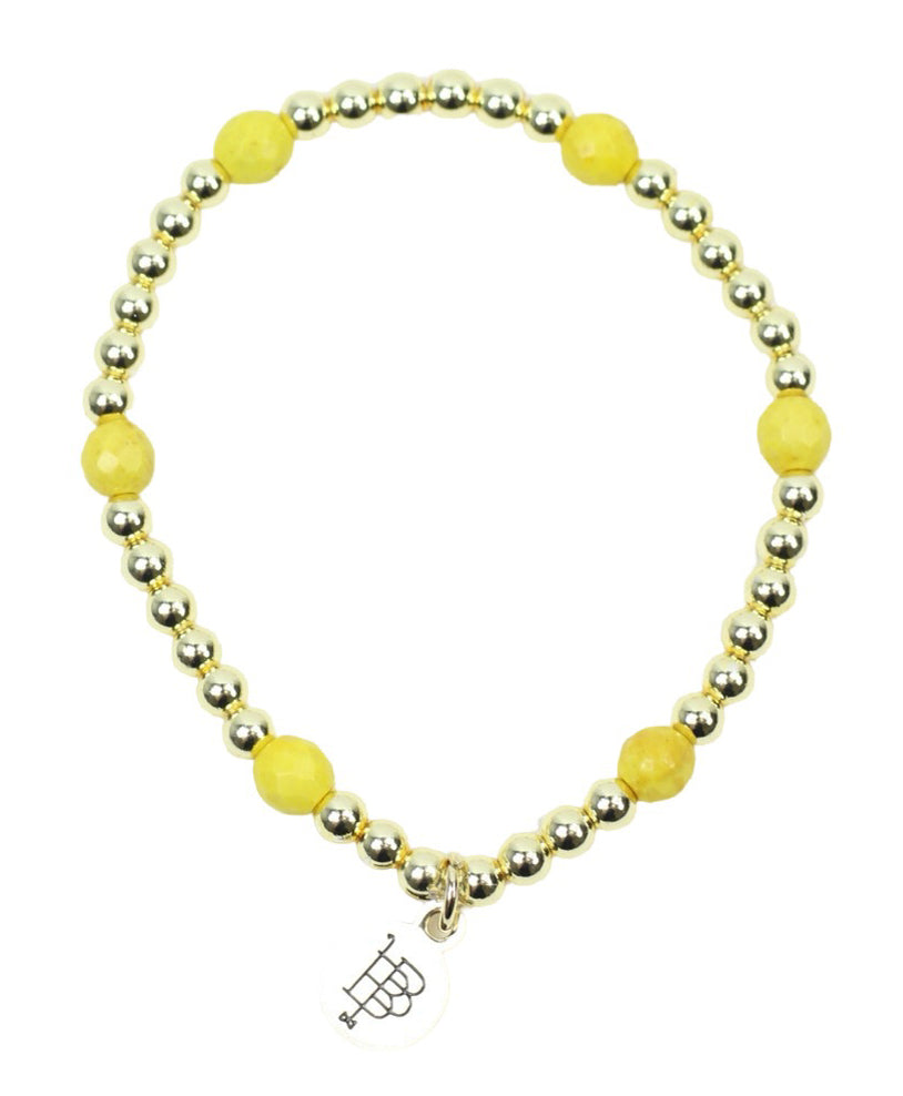 Lexi Stretch Bracelet - Yellow