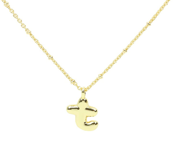 Bubble Initial Necklace