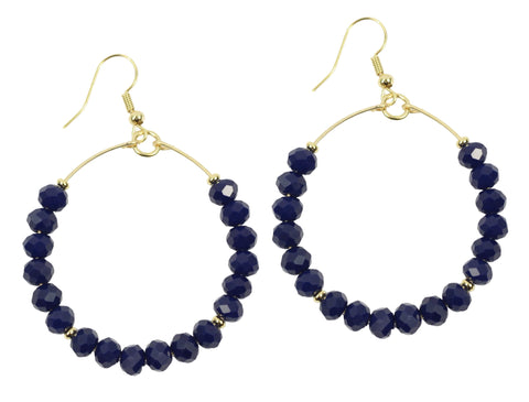 The Chloe Earring - Navy