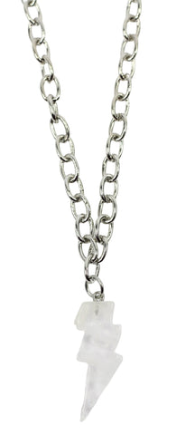 Silver Lightning Bolt Necklace