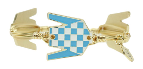 The Jockey Silk Bangle Bracelet - Blue