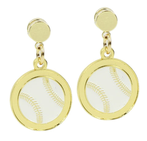 Baseball Earring