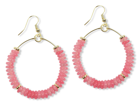 The Chloe Earring - Strawberry Pink