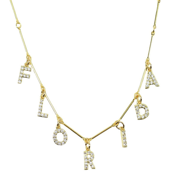 Florida Necklace - Rhinestone
