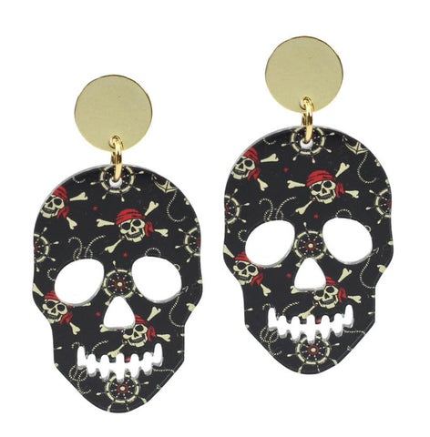 The Gaspy Skull Earring