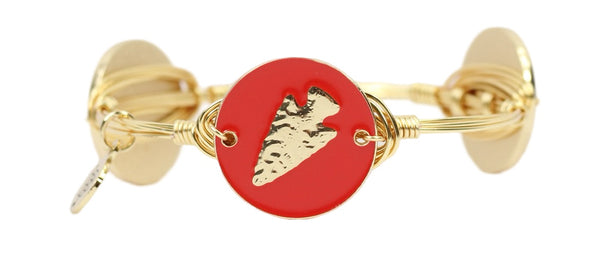 The Arrowhead Bangle Bracelet - Red