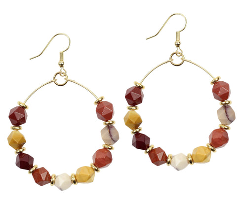 The Chloe Earring - Mookaite