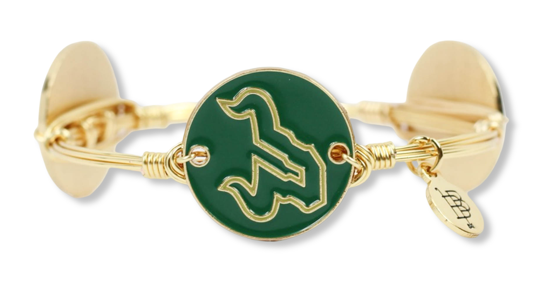 The USF Bulls Logo Coin Bangle Bracelet