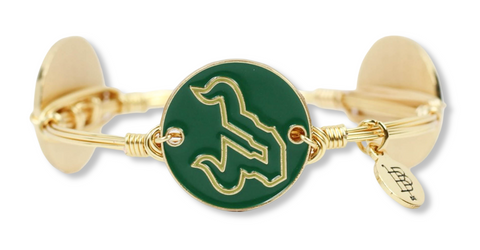 The USF Bulls Logo Coin Bangle Bracelet