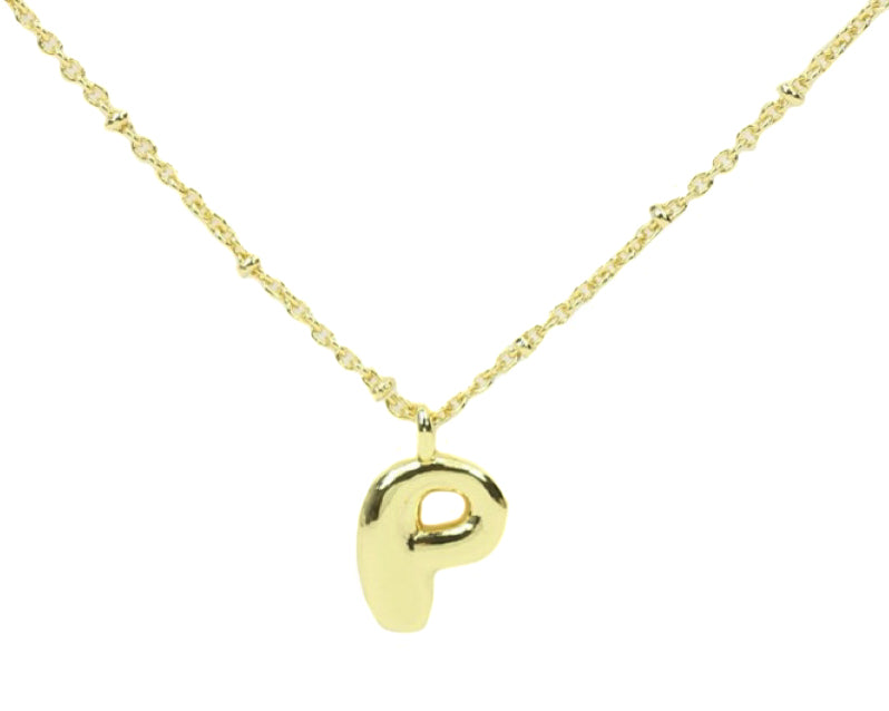 Bubble Initial Necklace