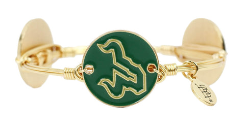 The USF Bulls Logo Coin Bangle Bracelet