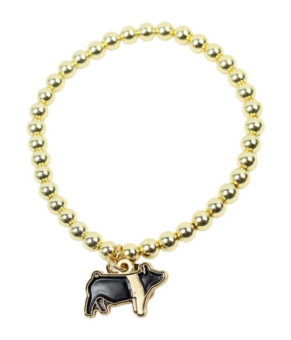 Stacker Stretch Bracelet - Show Swine