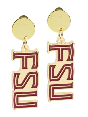 FSU Script Earring