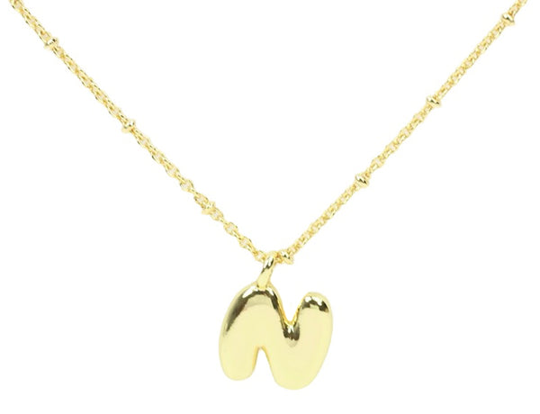 Bubble Initial Necklace