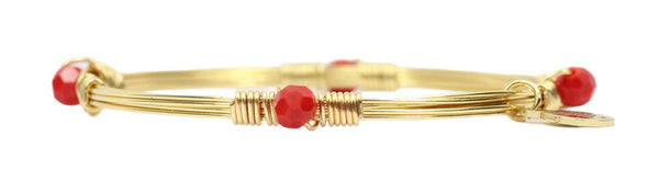 The Morgan Bangle - Bright Red