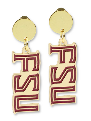 FSU Script Earring