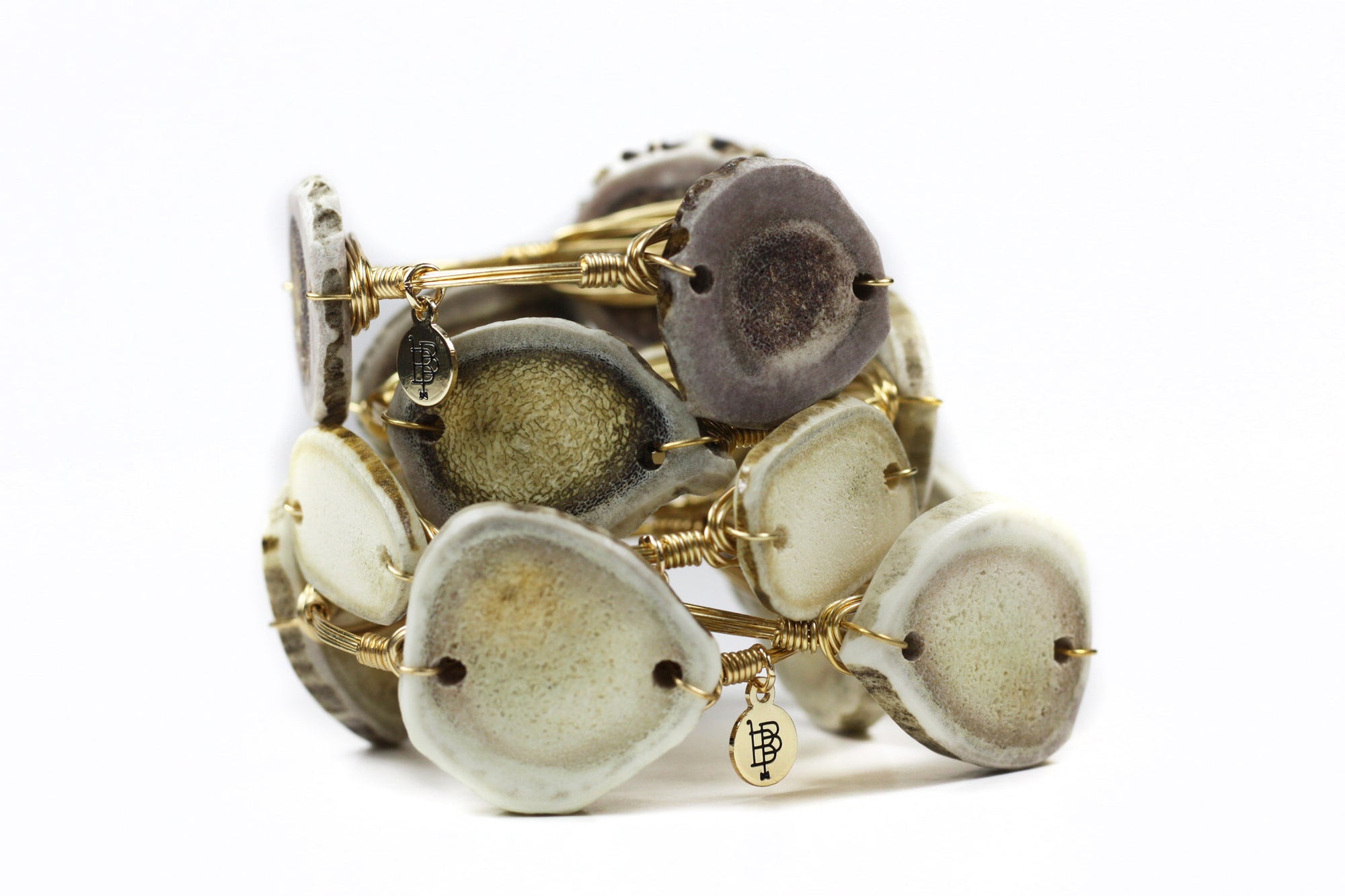 The Antler Sliced Bangle Bracelet