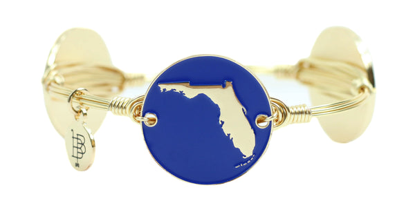 Blue Florida Bangle Bracelet