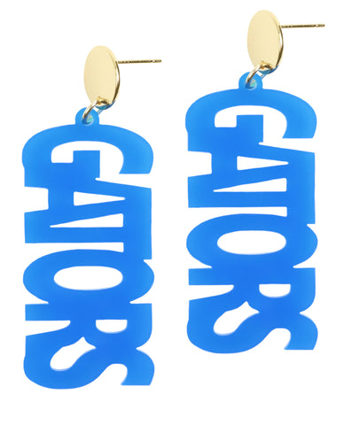 Gators Acrylic Earring - Blue