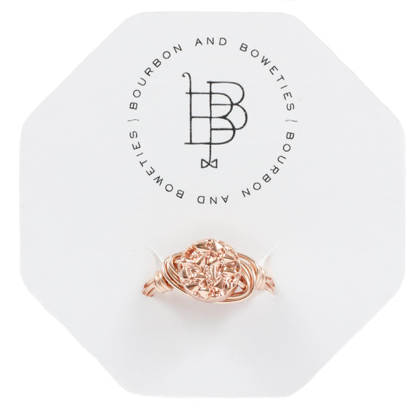 Rose Gold Metallic Ring