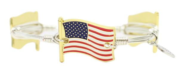 The American Flag Bangle Bracelet