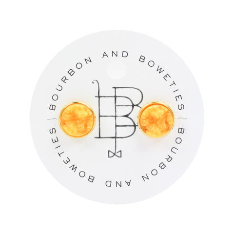 The Carli Stud Earring - Orange