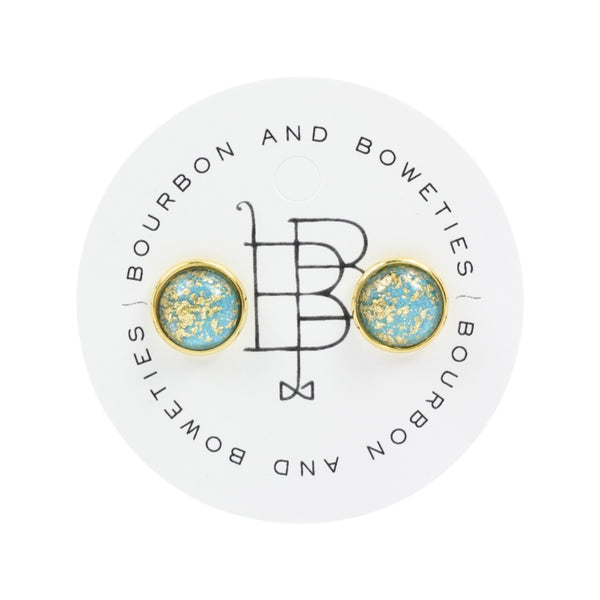 The Stella Stud Earring - Blue