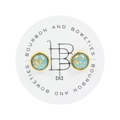 The Stella Stud Earring - Blue