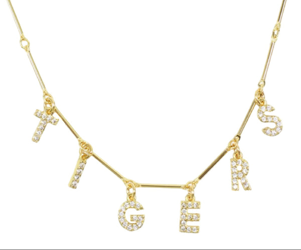 Tigers Necklace - Rhinestone