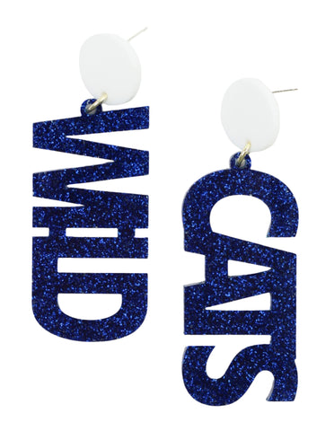 Wild Cats Acrylic Earring - Glitter