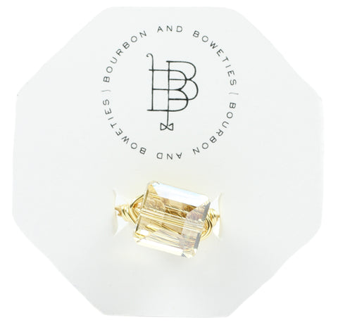 Champagne Iridescent Ring