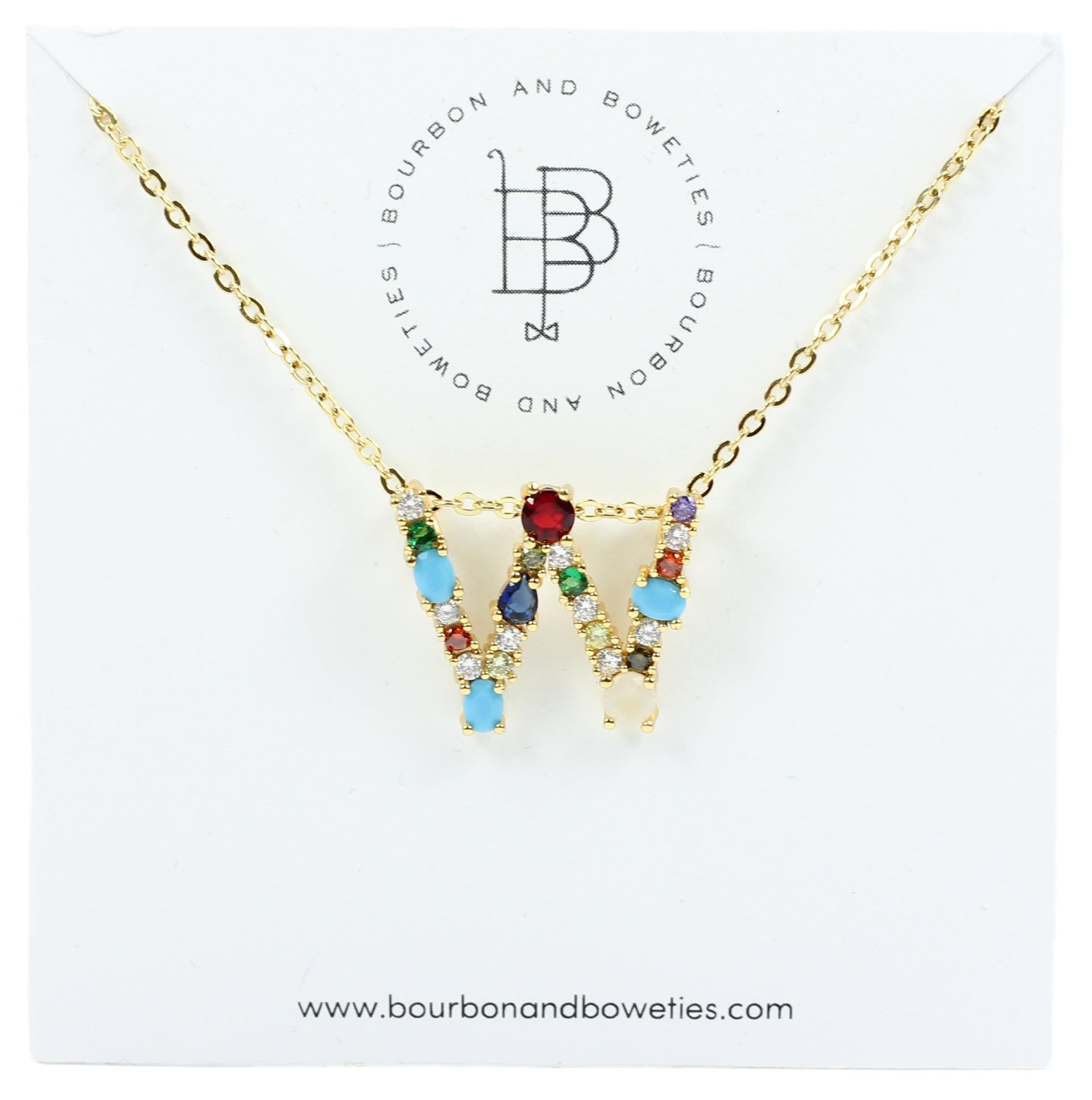 Heirloom Initial Necklace Bourbon and Boweties
