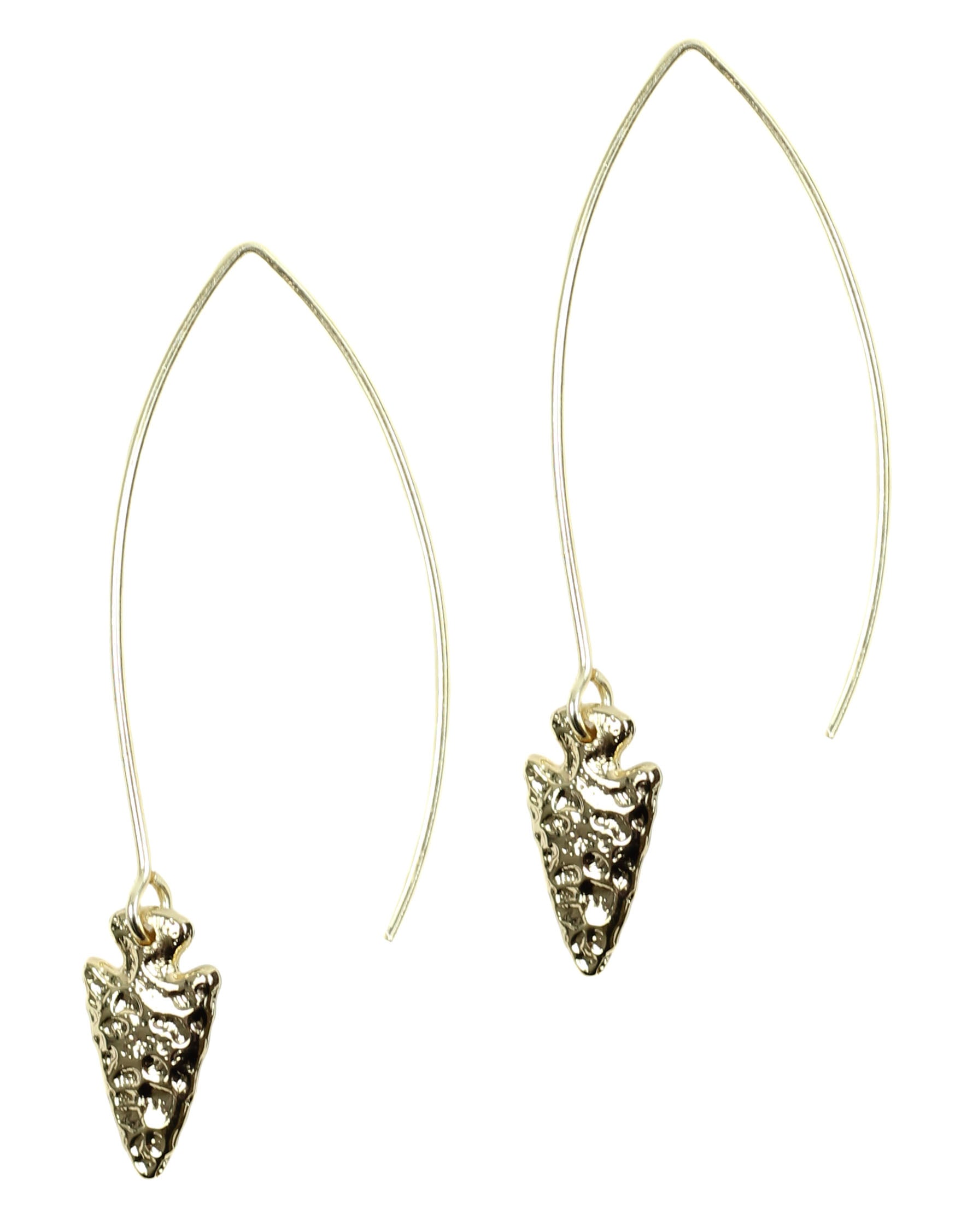 Arrowhead Hoop Earring