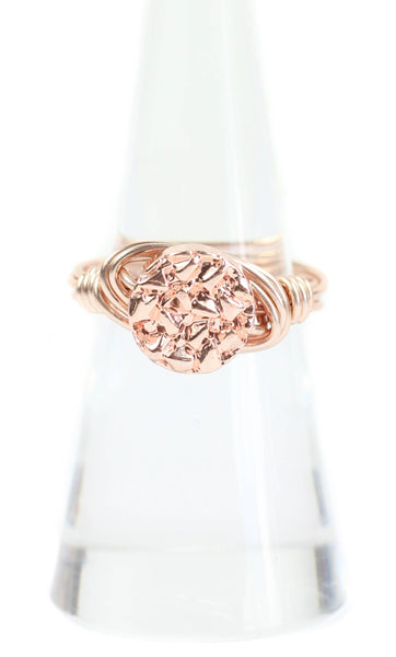 Rose Gold Metallic Ring