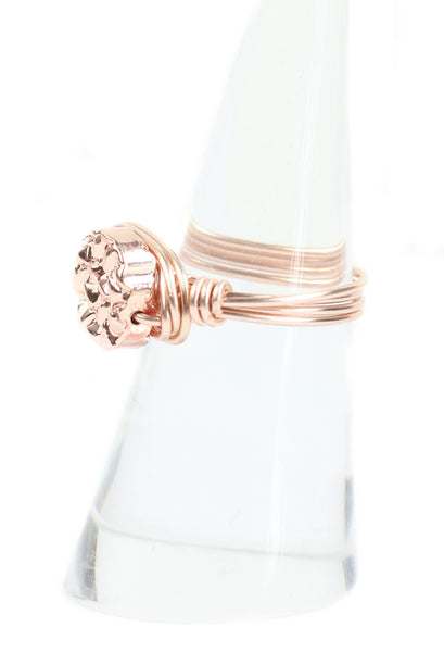 Rose Gold Metallic Ring