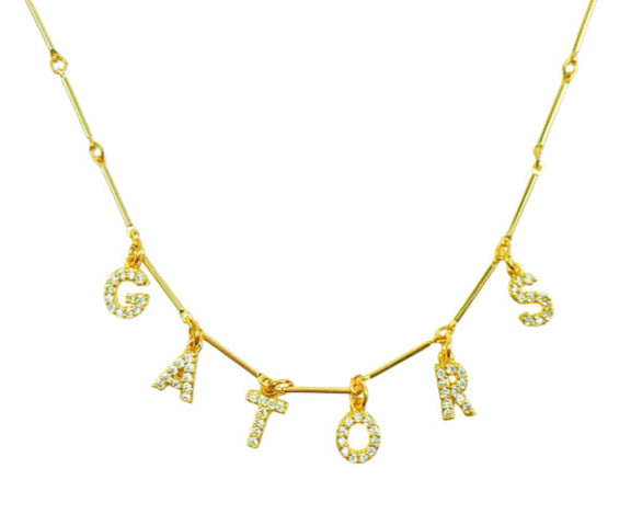 Gators Necklace - Rhinestone