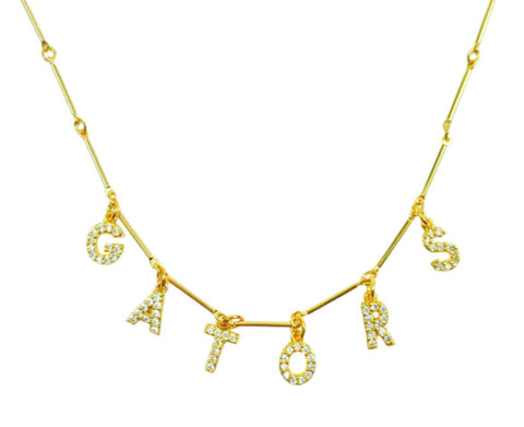 Gators Necklace - Rhinestone