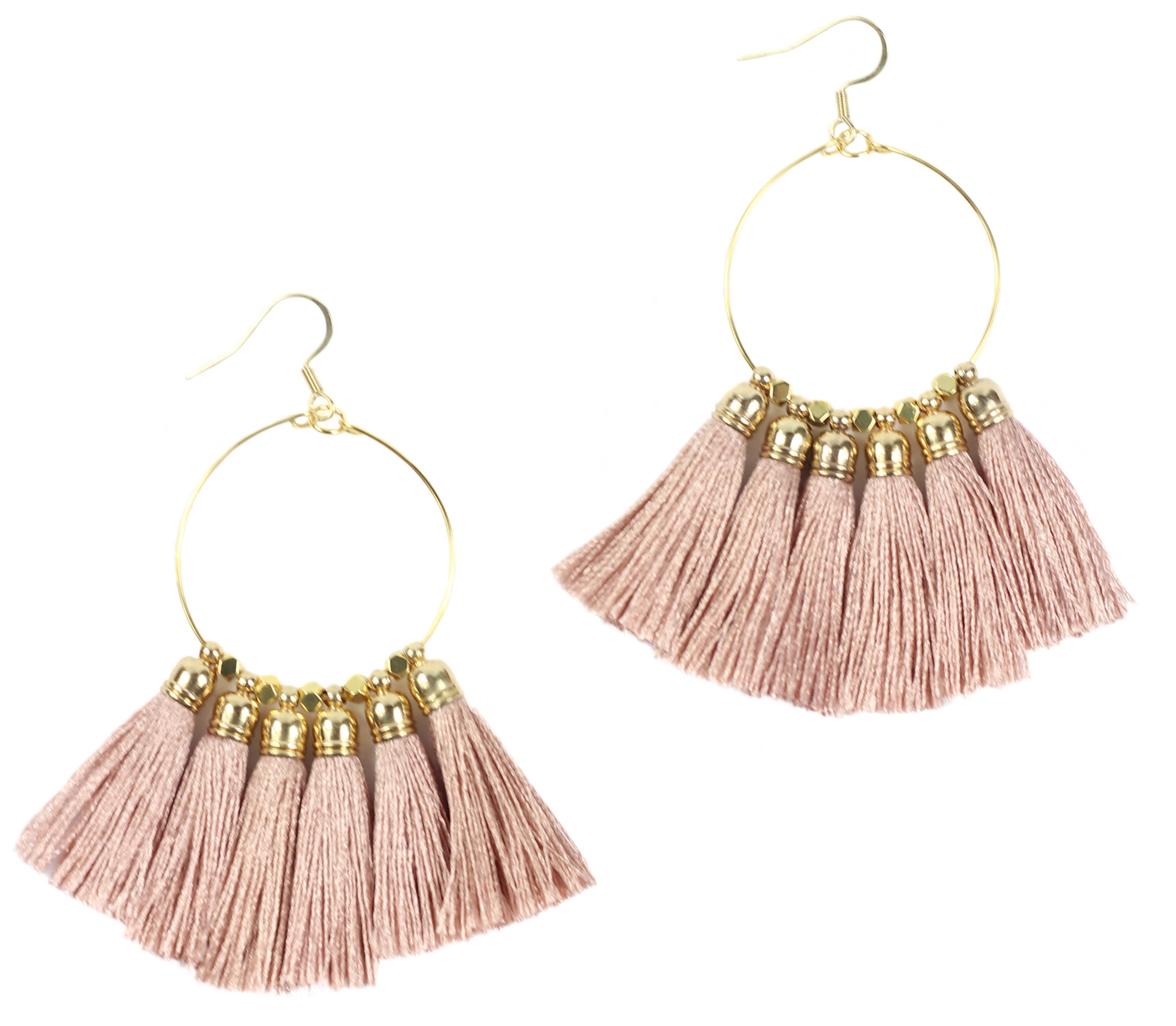 Louis Vuitton Quartz Yellow Gold Tassel Drop Earrings