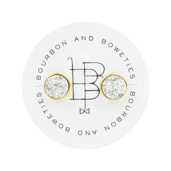 The Carli Stud Earring - Silver & Gold