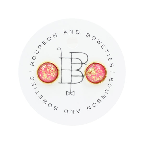 The Stella Stud Earring - Pink