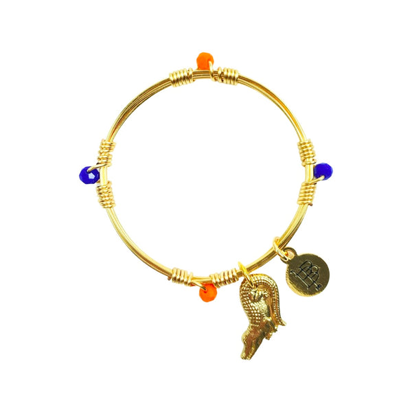 Kids' Gameday Bangle Stacker - Orange/Blue