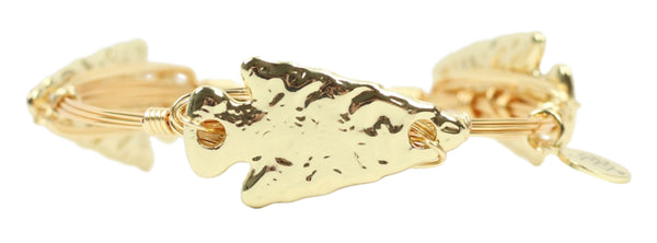 The Gold Arrowhead Bangle Bracelet