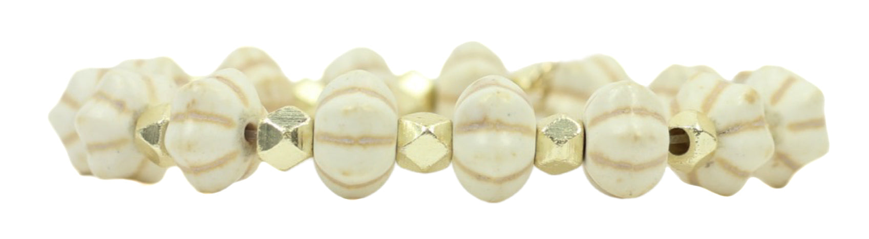 Shelby Stretch Bracelet - White Pumpkin