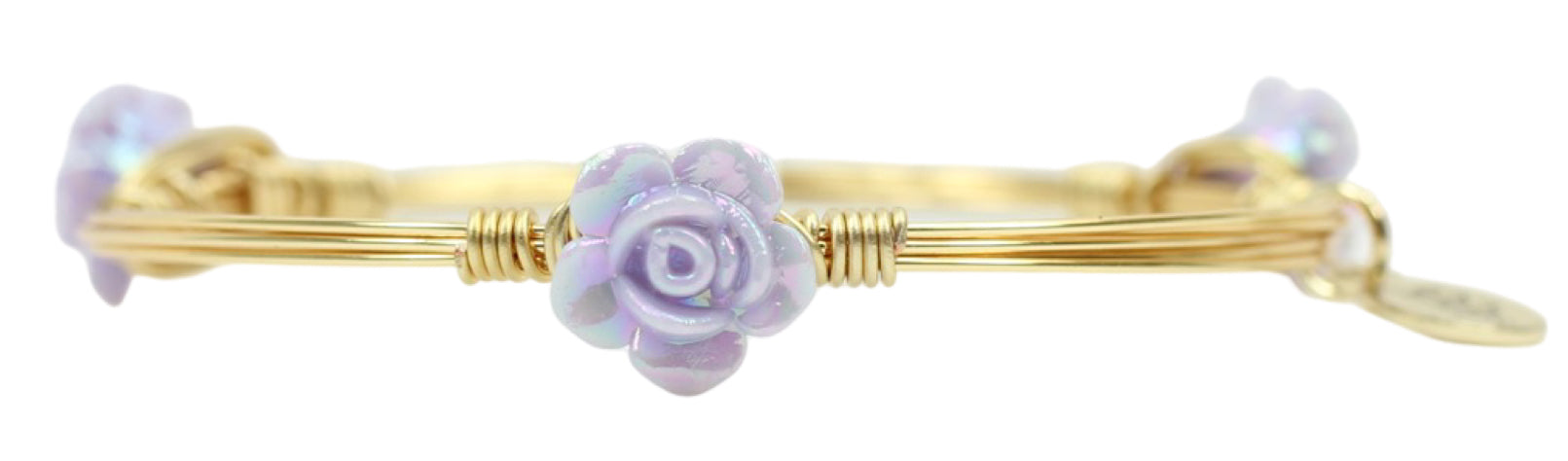 The Mini Rose Bangle Bracelet - Lavender